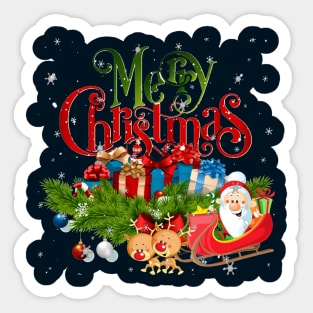 Merry Christmas T-Shirt Sticker